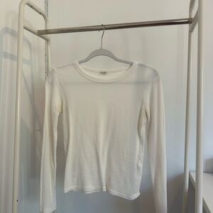 Brandy Melville White Long Sleeve Tee